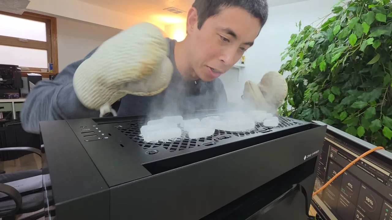 Dry Ice CPU Cooling in HP Omen Max 45L Cuts Temps, Barely Boosts FPS